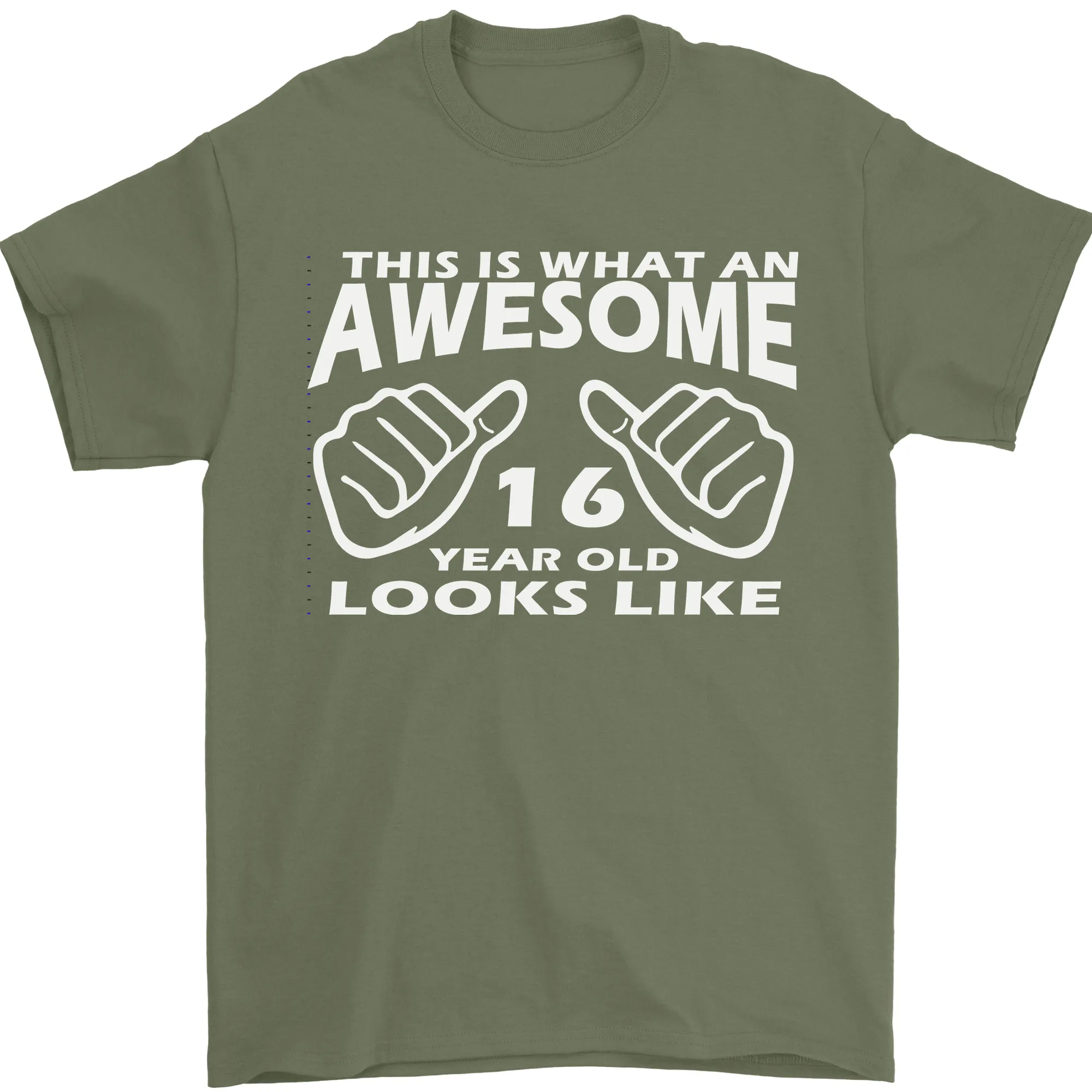 16th Birthday 16 Year Old This Is What Mens T-Shirt 100% Cotton