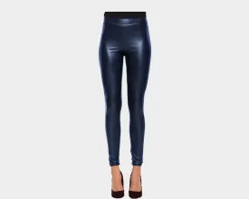 74 Midnight Blue Vegan-Leather leggings - The Park Avenue