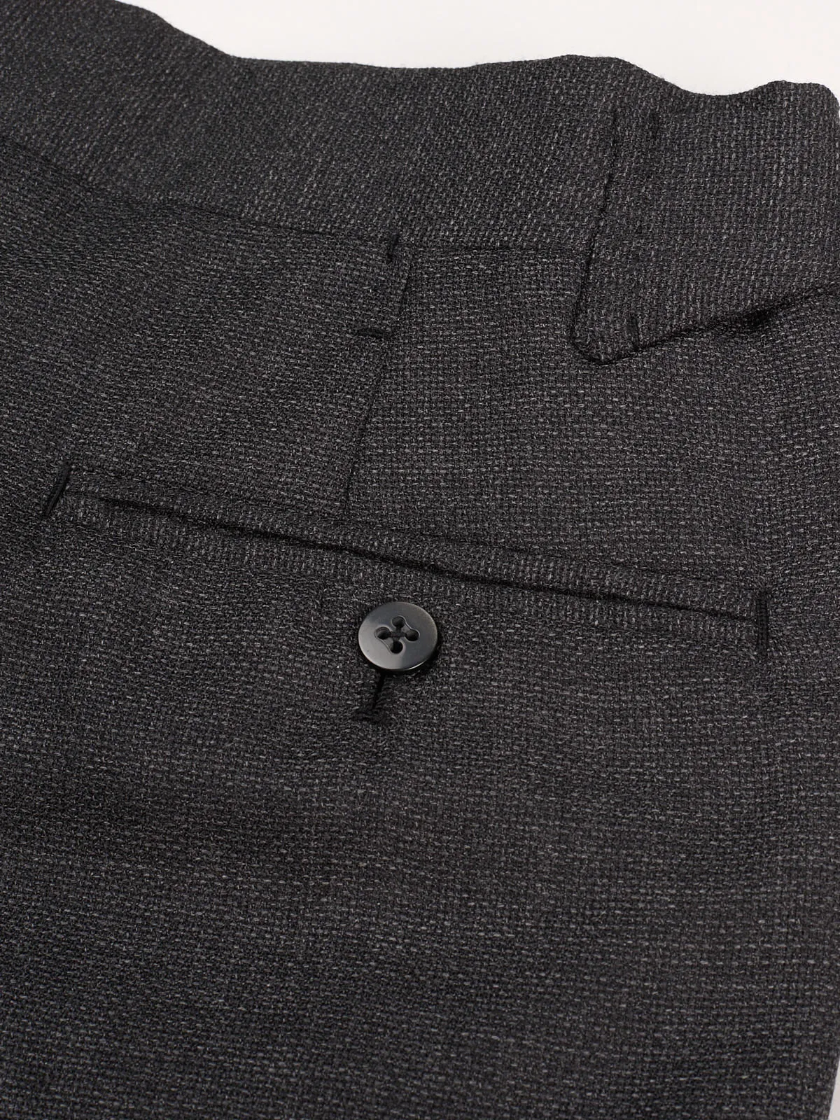 AMBROSI Napoli Bespoke Dark Gray Wool Double Pleated Dress Pants EU 50 US 34