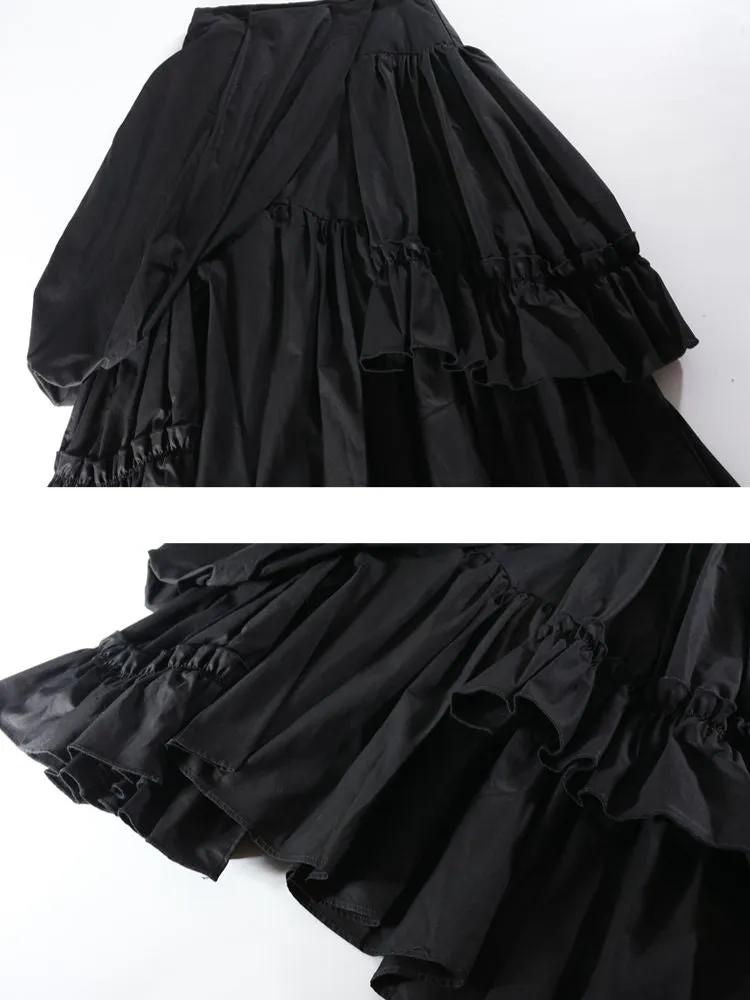 Big swing pleated skirt【s0000001461】