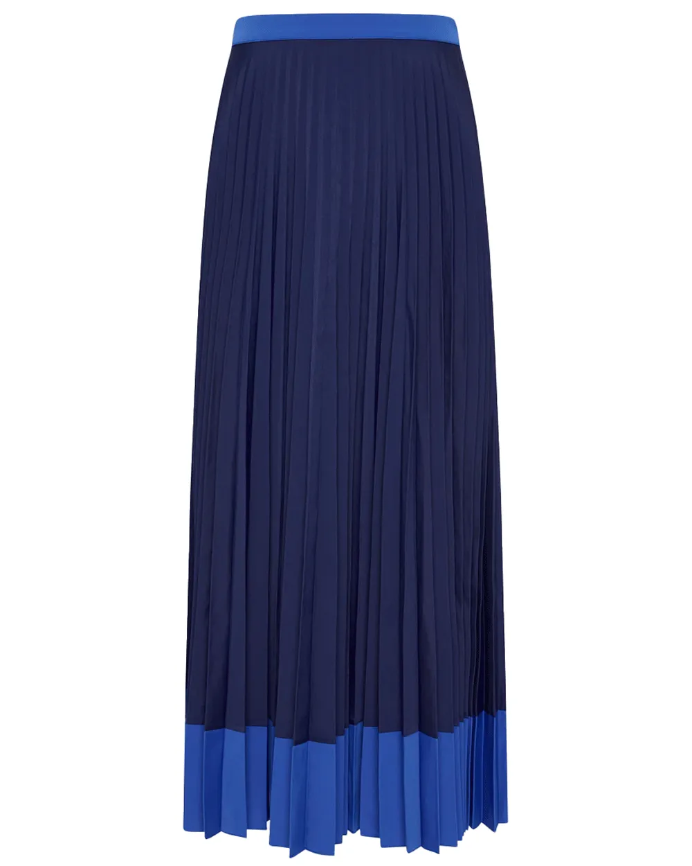 Blue Peyton Pleated Skirt