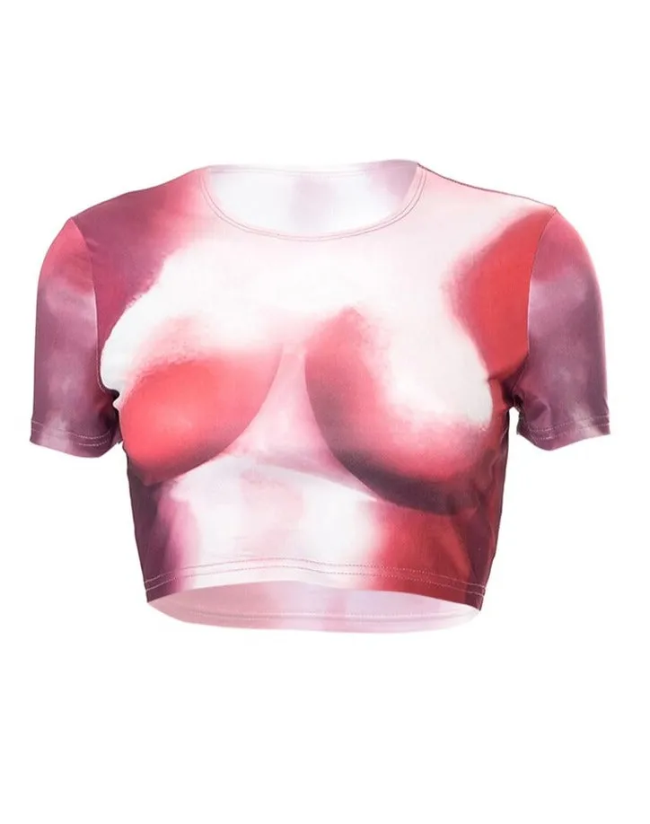 Body Print Crop Top