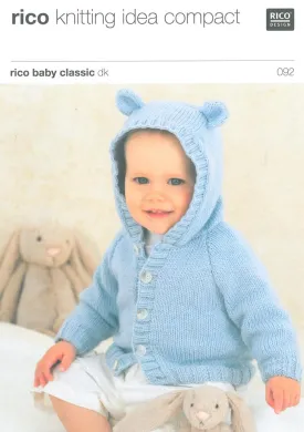 Cardigan and Hat in Rico Baby Classic DK (092)