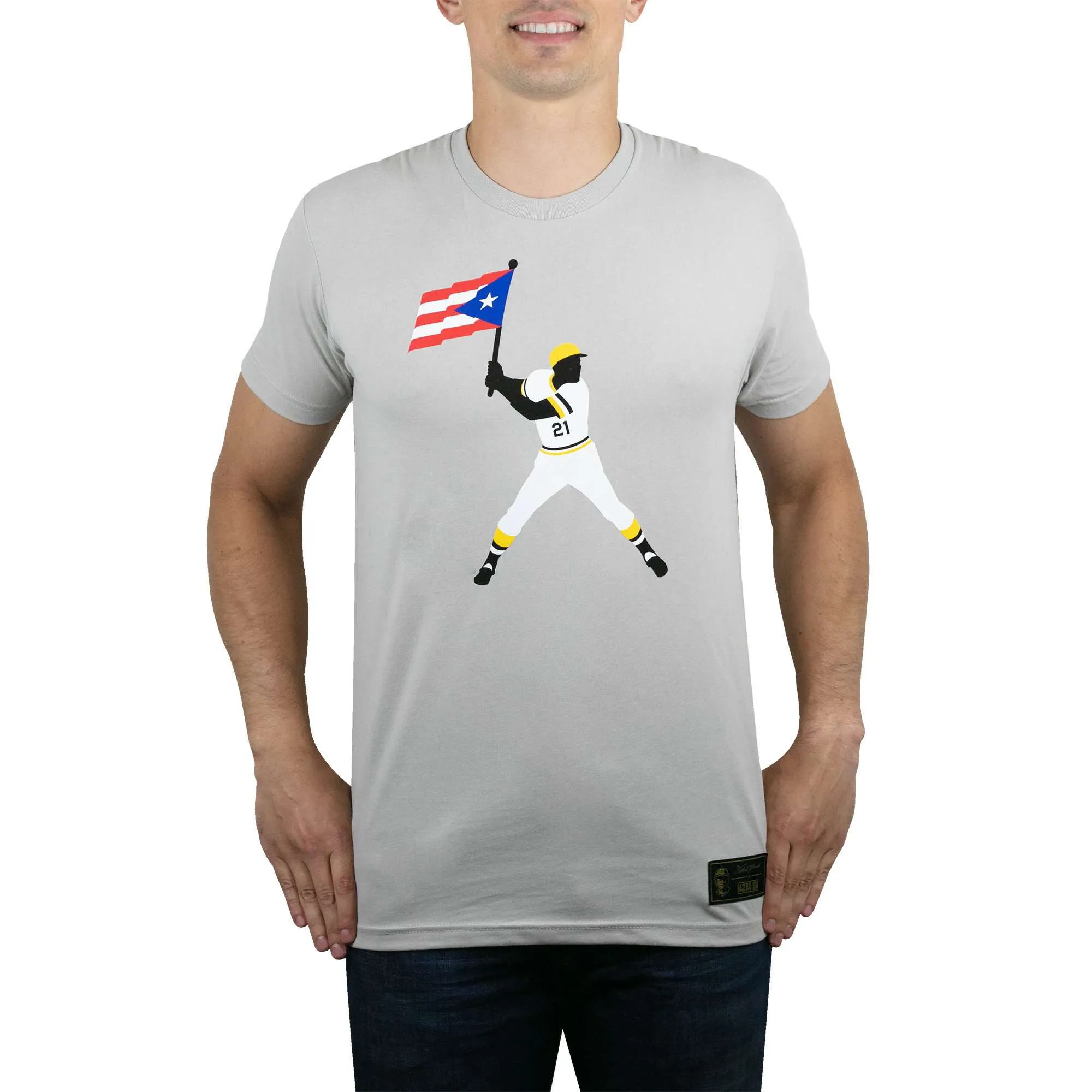 Clemente Swinging Flag