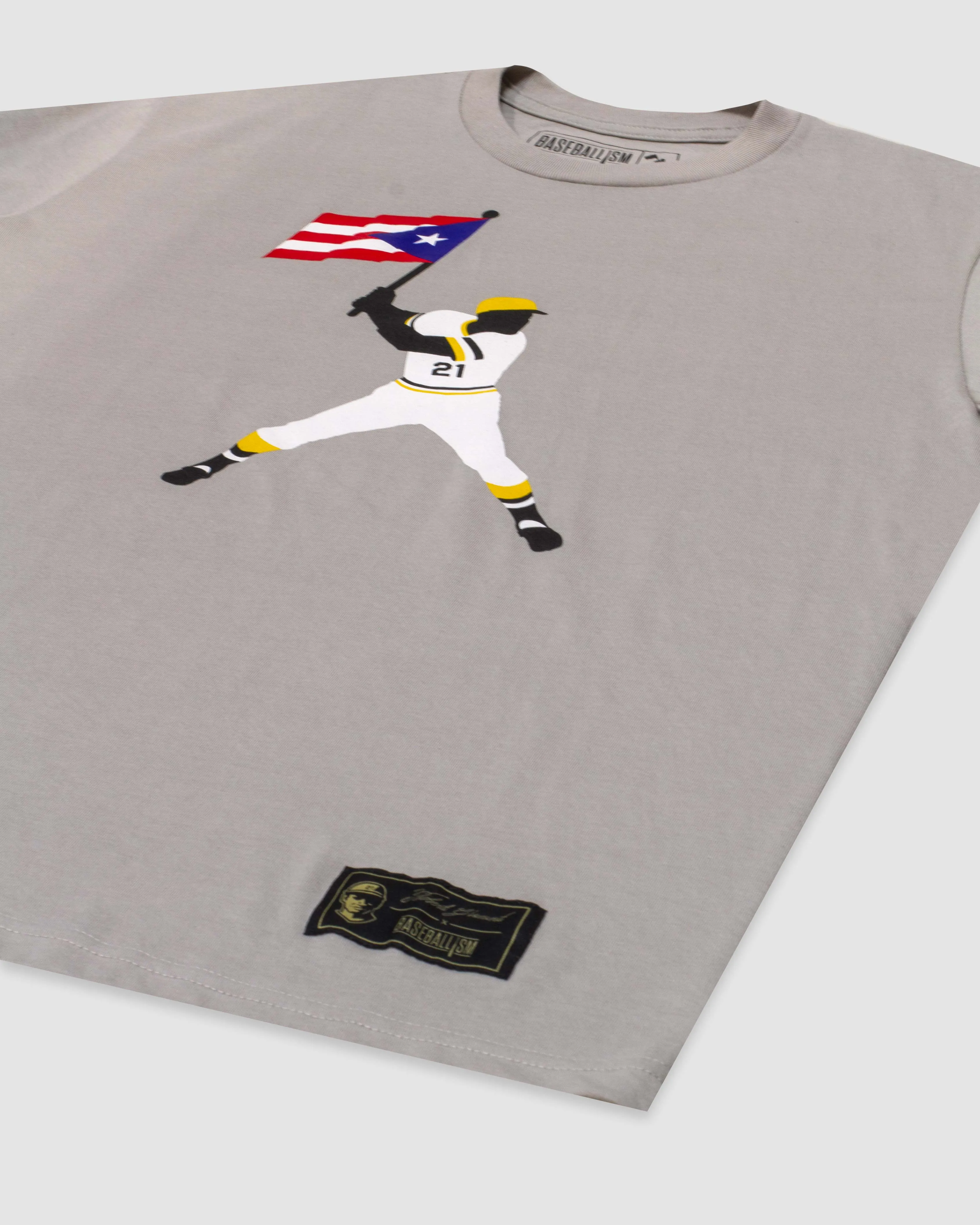 Clemente Swinging Flag