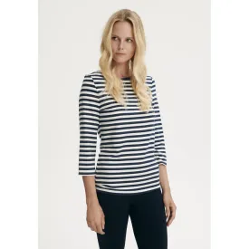 Cleo 3/4 LS T-shirt - Dark Navy Stripe