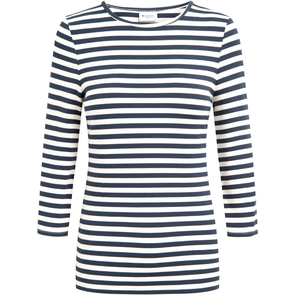 Cleo 3/4 LS T-shirt - Dark Navy Stripe