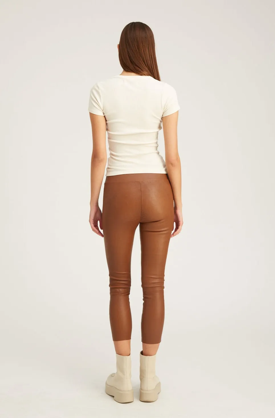 Cocoa Leather Crop