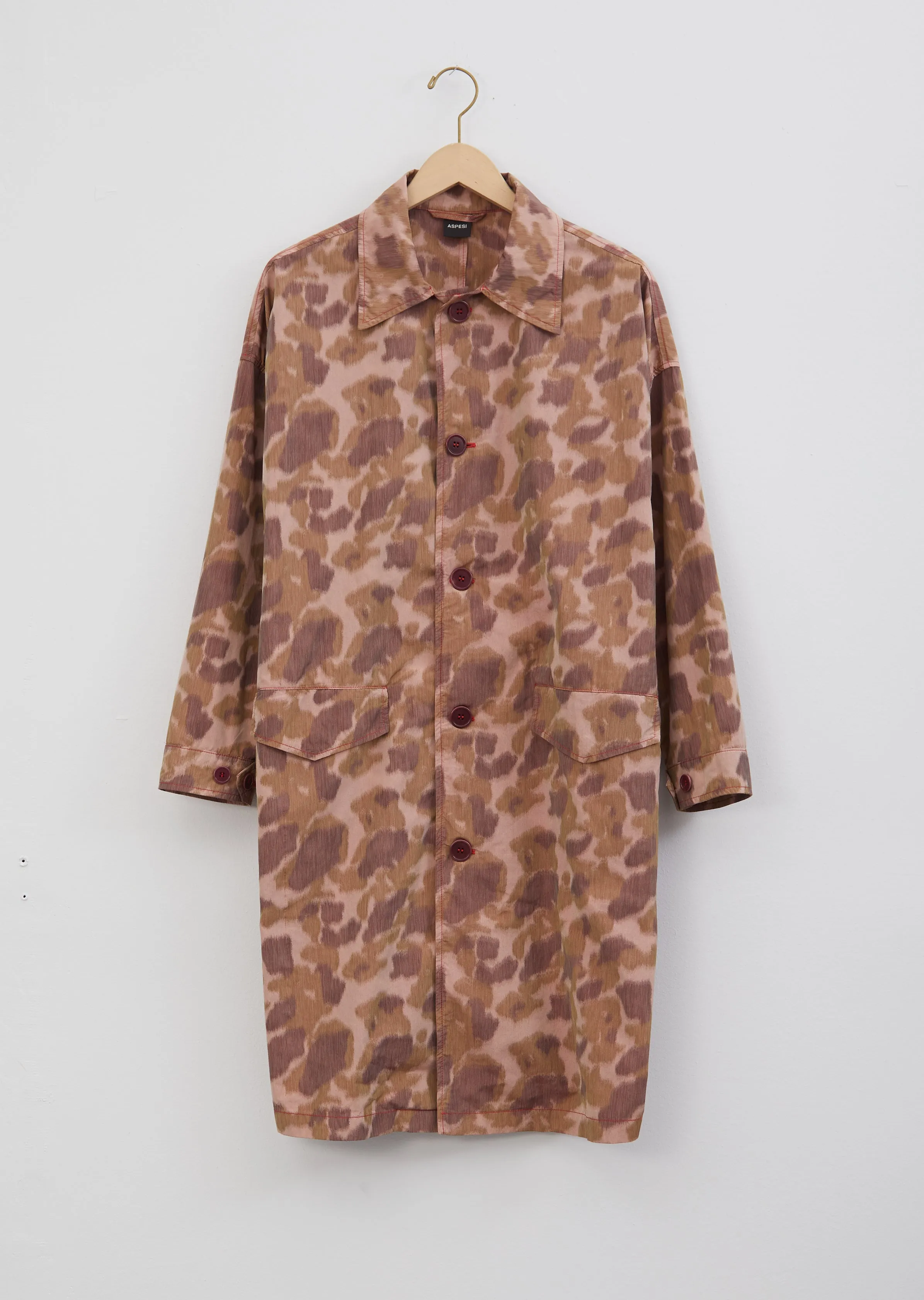 Cotton Blend Printed Trench