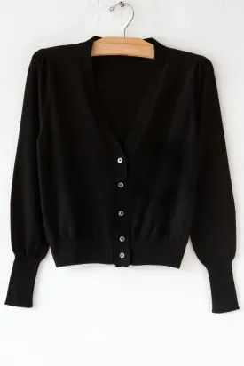 Cotton Cardigan Black