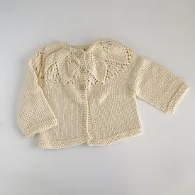 Cotton Lace Cardigan, Light Yellow