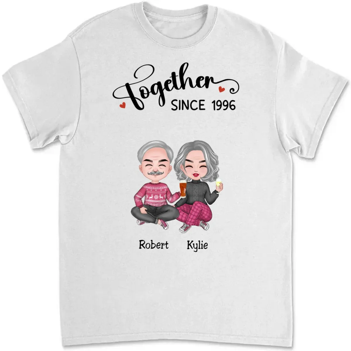 Couple - Together Since - Personalized T-Shirt