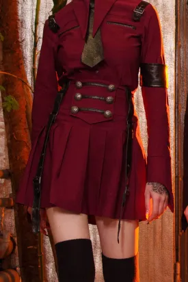 Dark Academy Mini Skirt [BLOOD] - Resurrect