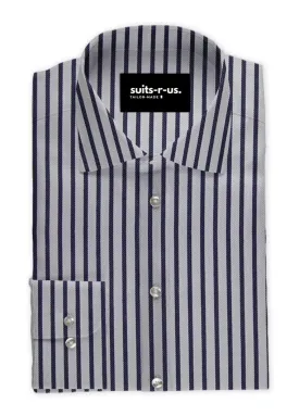 Dark Navy Blue Stripe Shirt