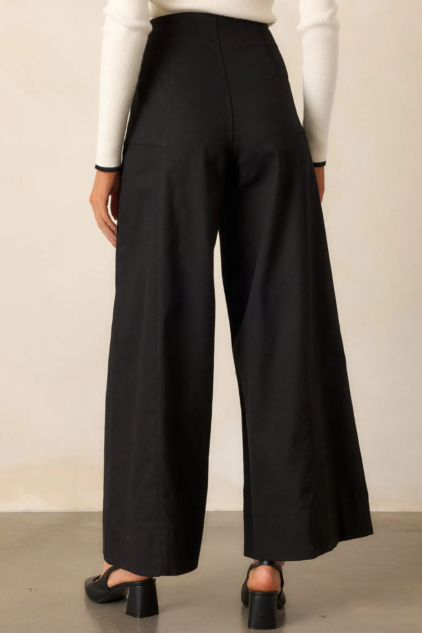 Daylight Glimmer Black Wide Leg Pants