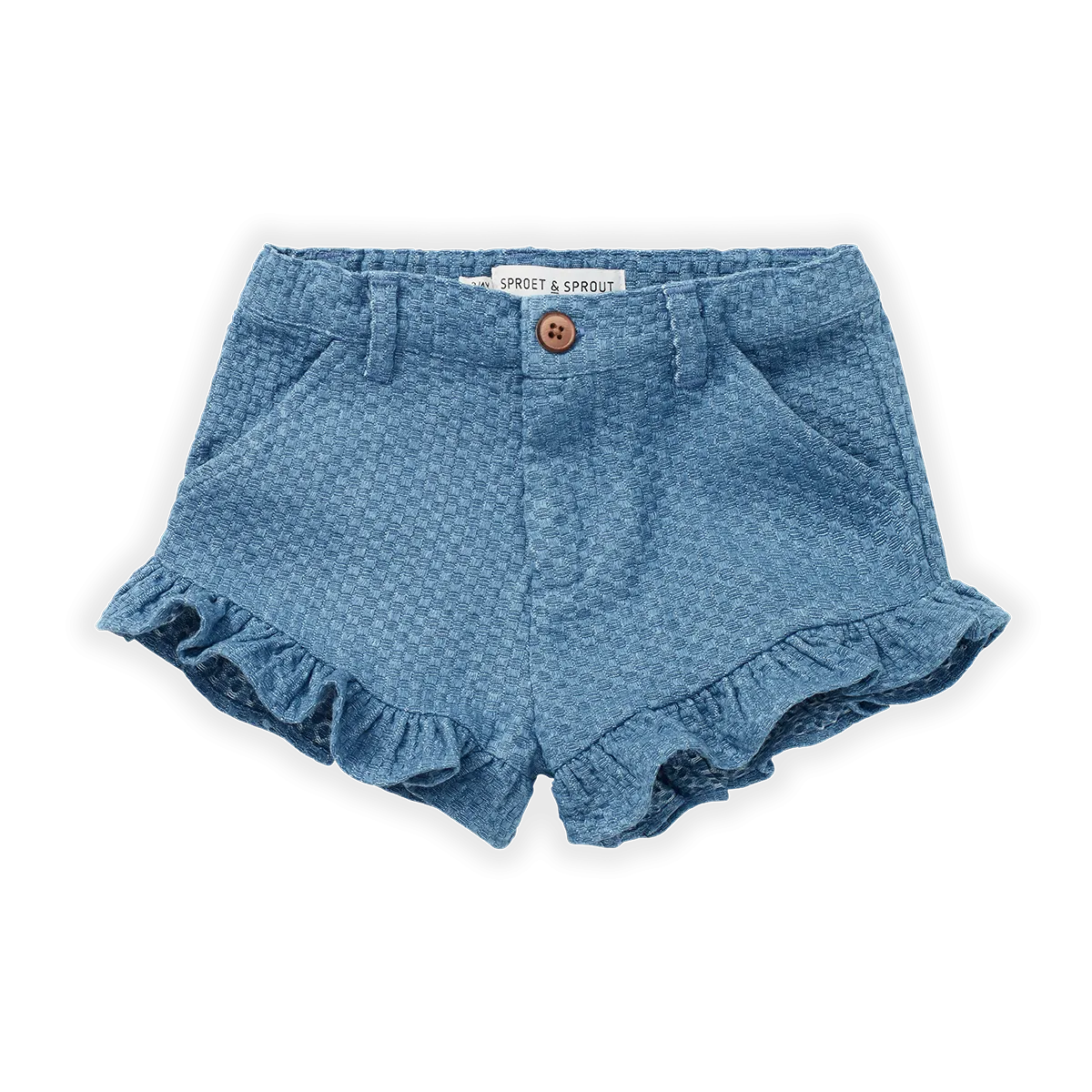 Denim Ruffle Short