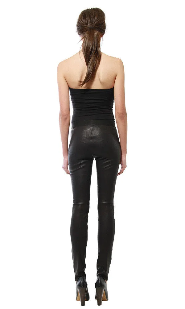 EMBOSSED LEATHER LEGGINGS