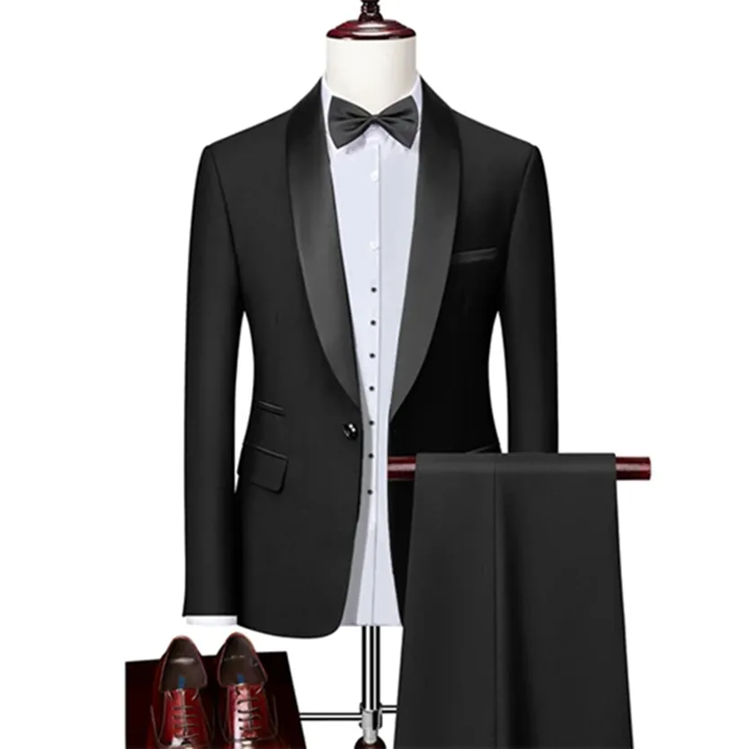 Funki Buys | Suits | Men's Slim Fit 2 | 3 Pcs Formal Tuxedo Suits