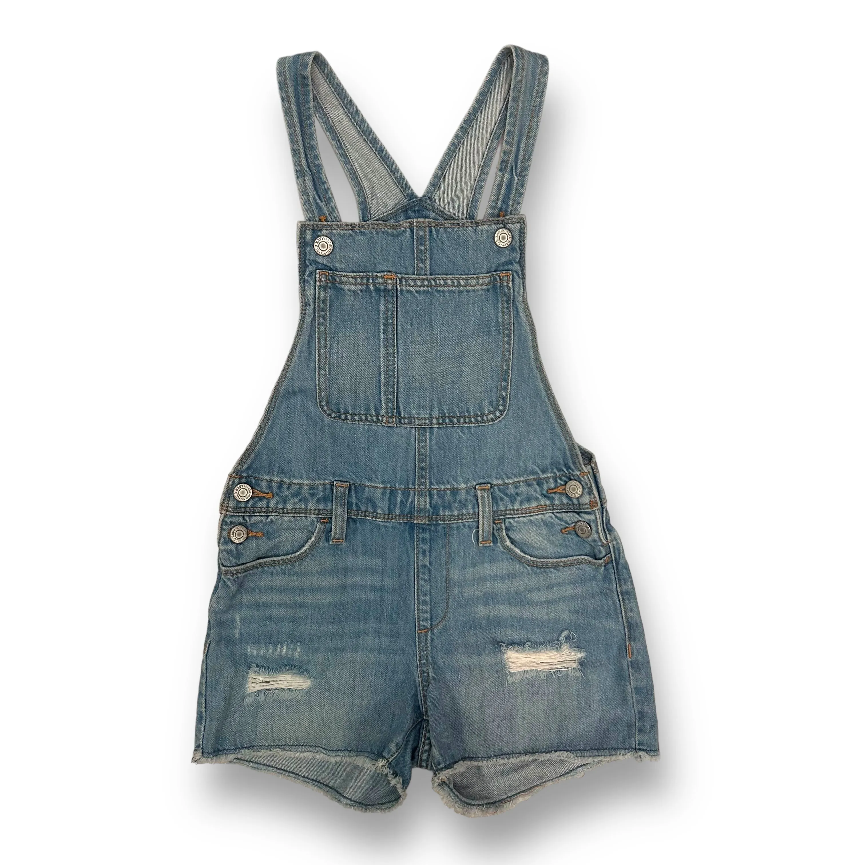 Girls Old Navy Size 10/12 YLG Light Blue Denim Shortalls