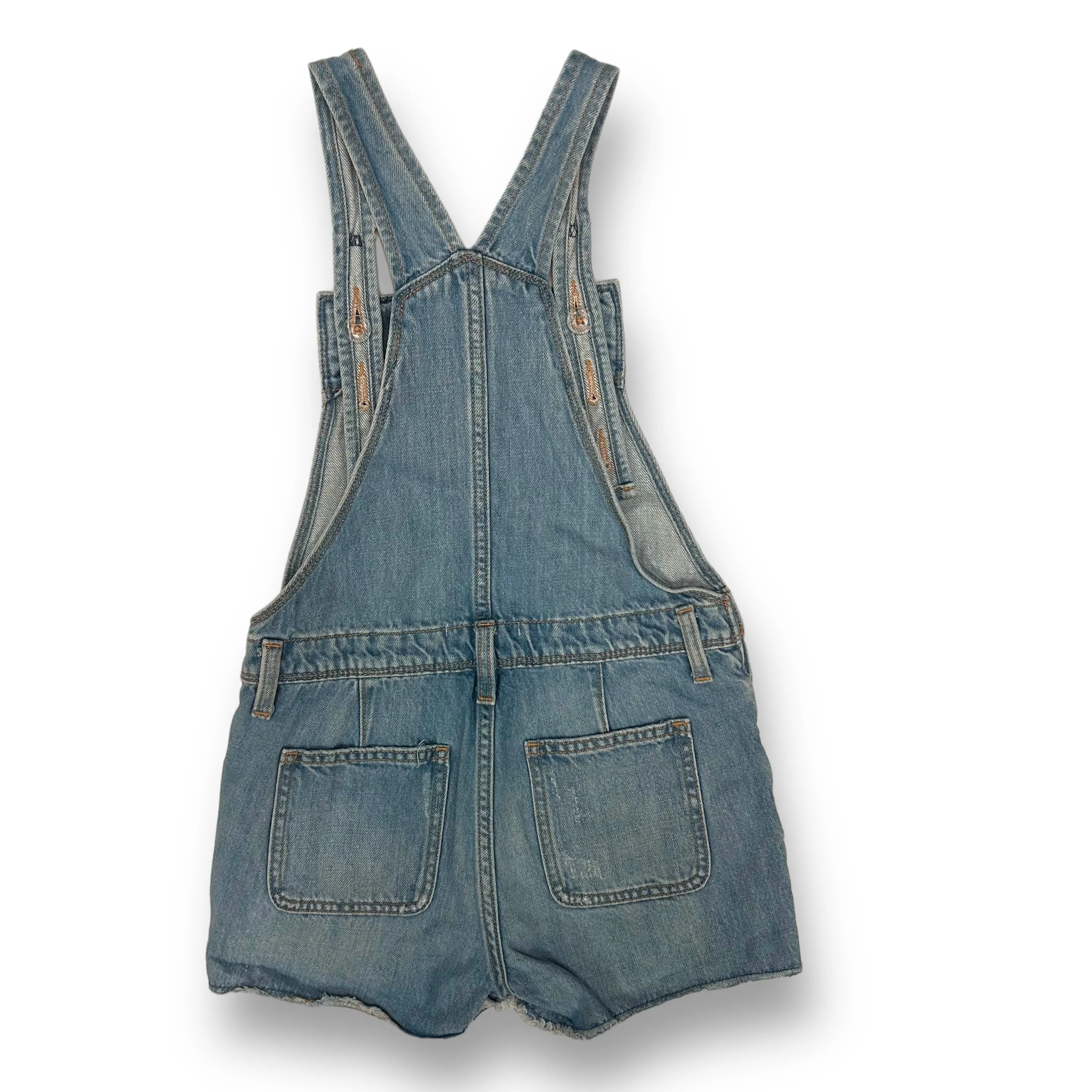 Girls Old Navy Size 10/12 YLG Light Blue Denim Shortalls