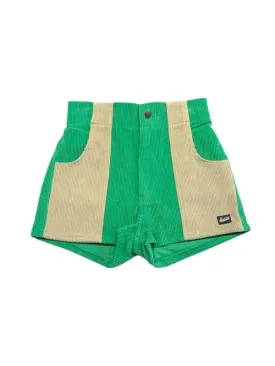 Hammies Two Tone Short: Green & Sand