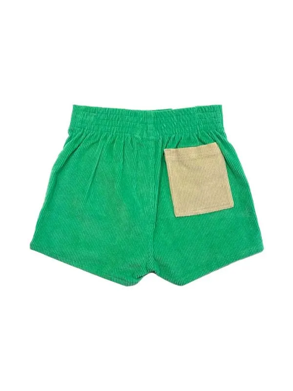 Hammies Two Tone Short: Green & Sand