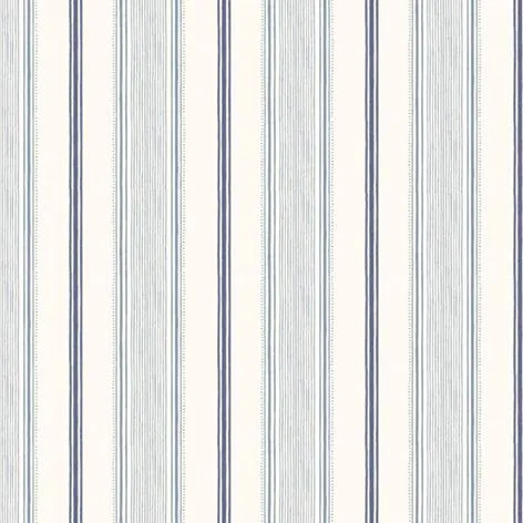 Heacham Stripe Dark Seaspray Wallpaper