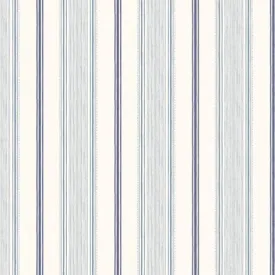 Heacham Stripe Dark Seaspray Wallpaper