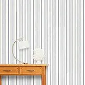 Heacham Stripe Dark Seaspray Wallpaper