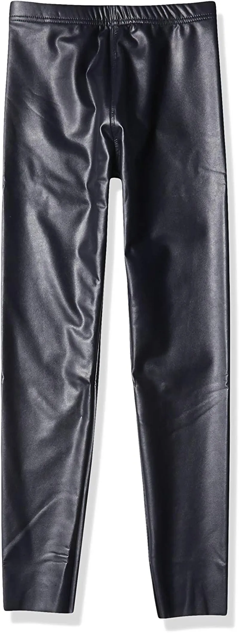 HUE Women's Big Girls' Faux Leather High Rise Leggings