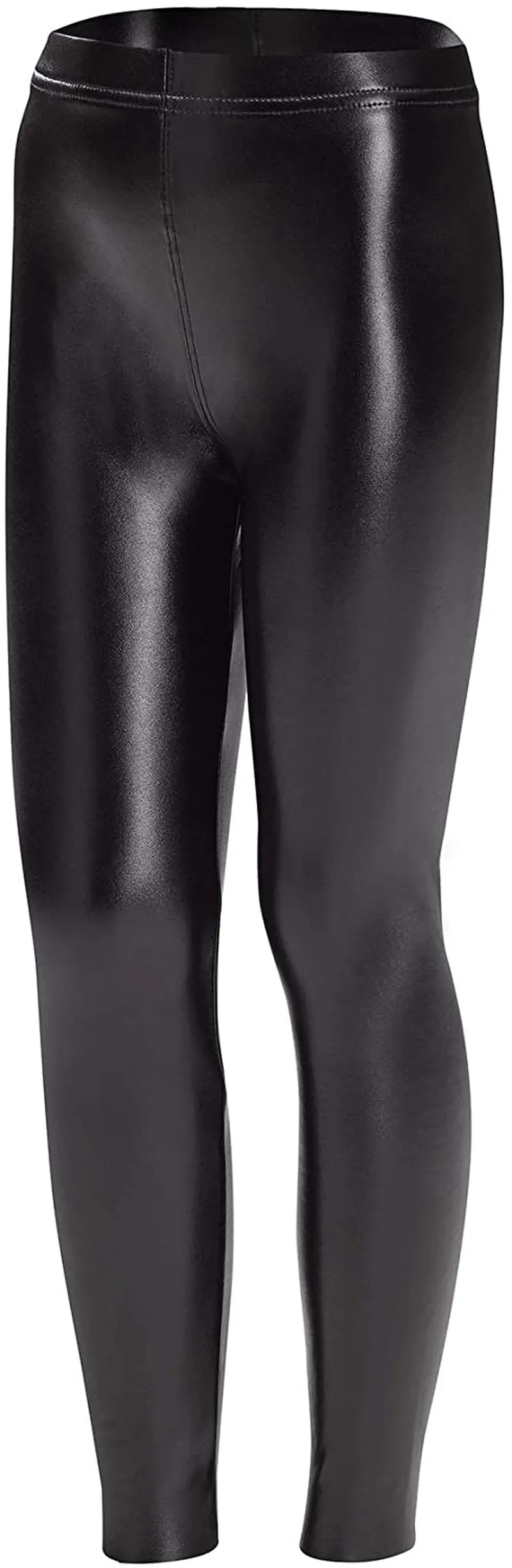 HUE Women's Big Girls' Faux Leather High Rise Leggings