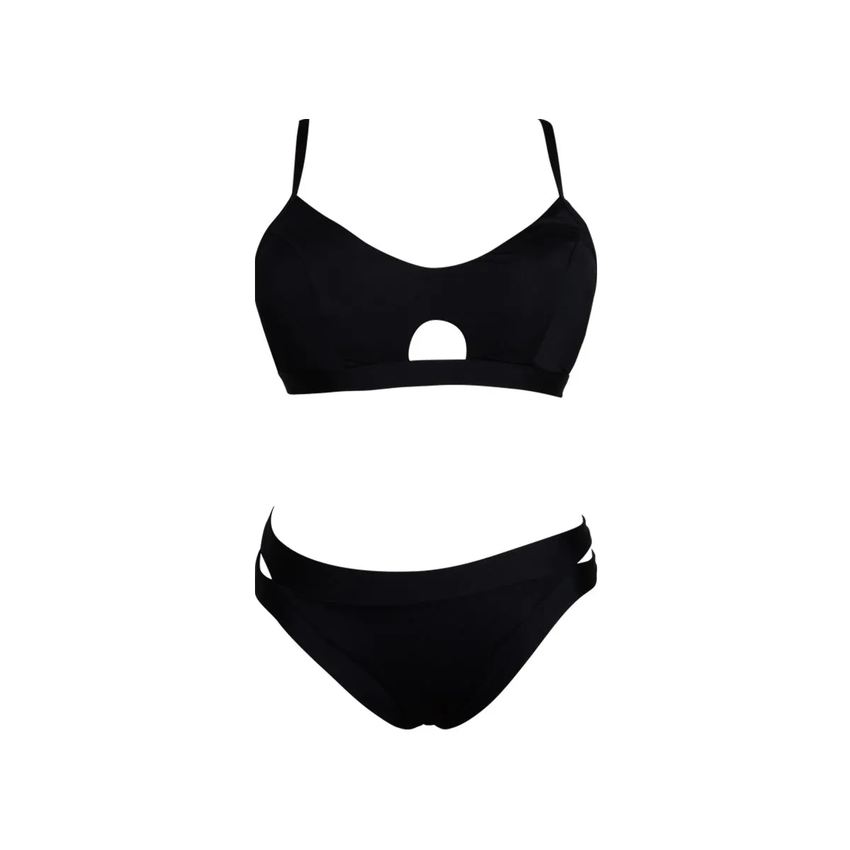 Keyhole Cutout Sexy Swimsuit