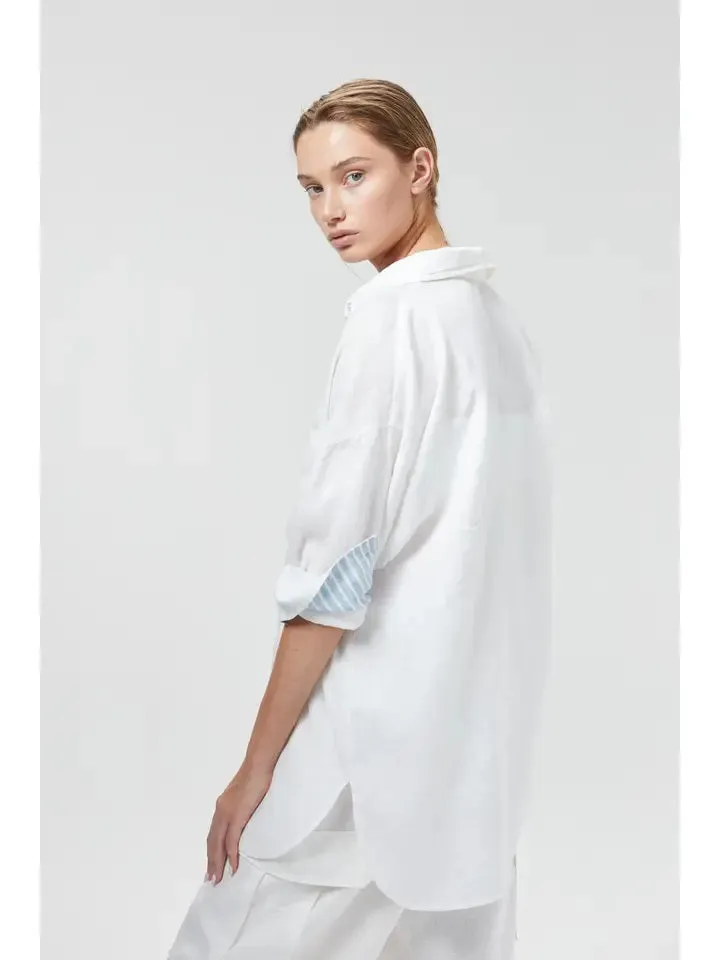 LANHTROPY - ISLAND LINEN OVERSIZED SHIRT