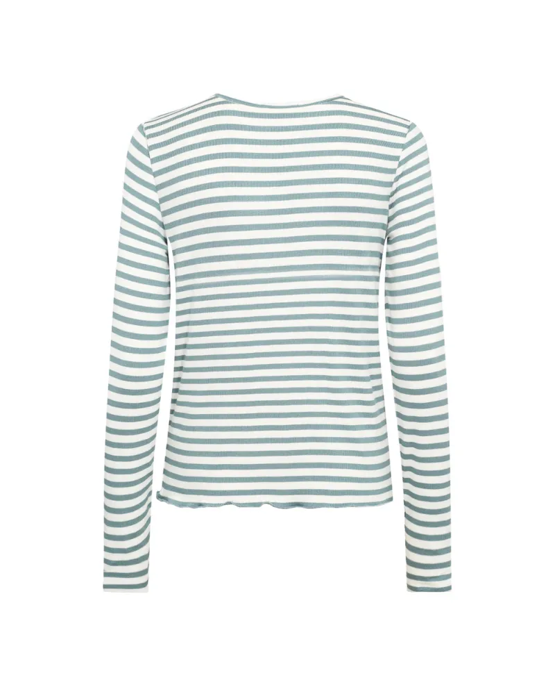 Levete Room Ika Dark Jade Stripe T-Shirt