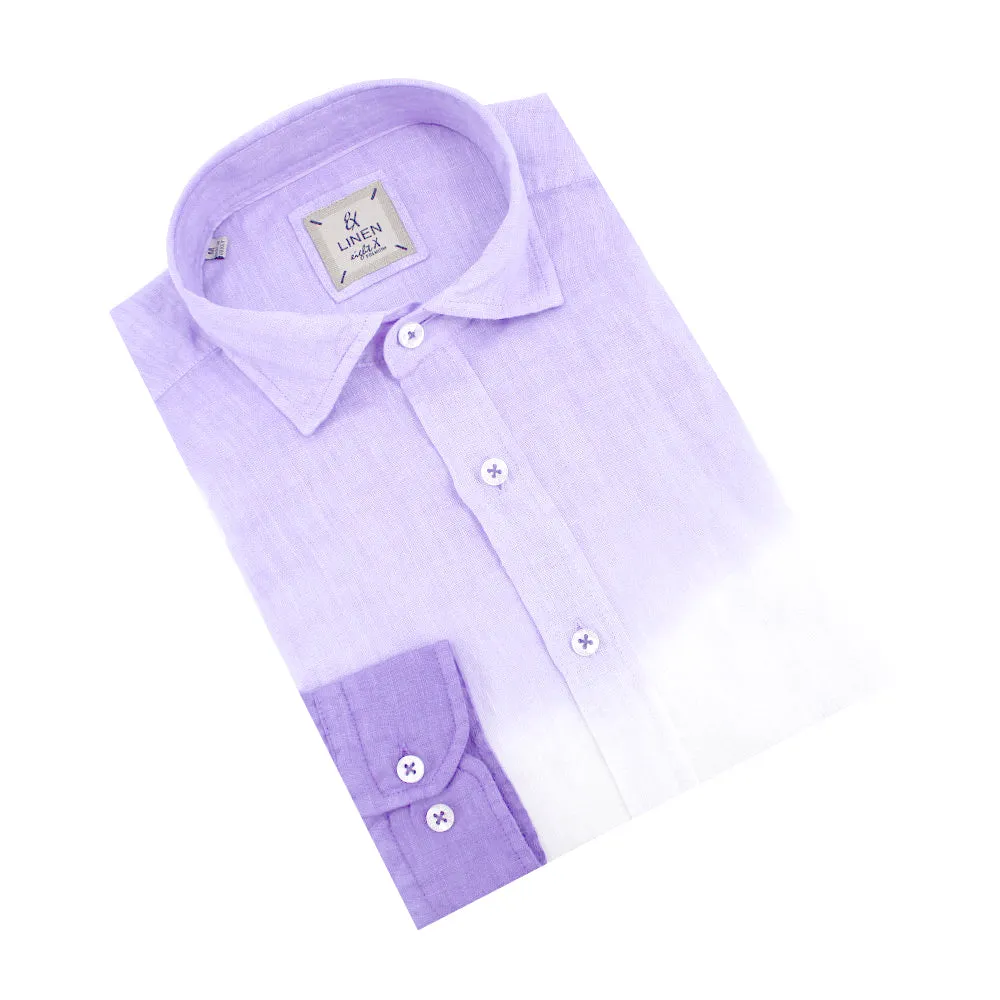 Lilac Ombré Linen Shirt