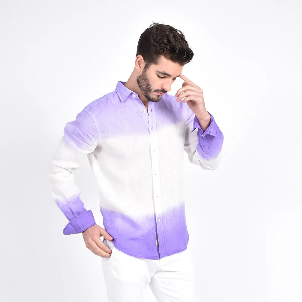 Lilac Ombré Linen Shirt