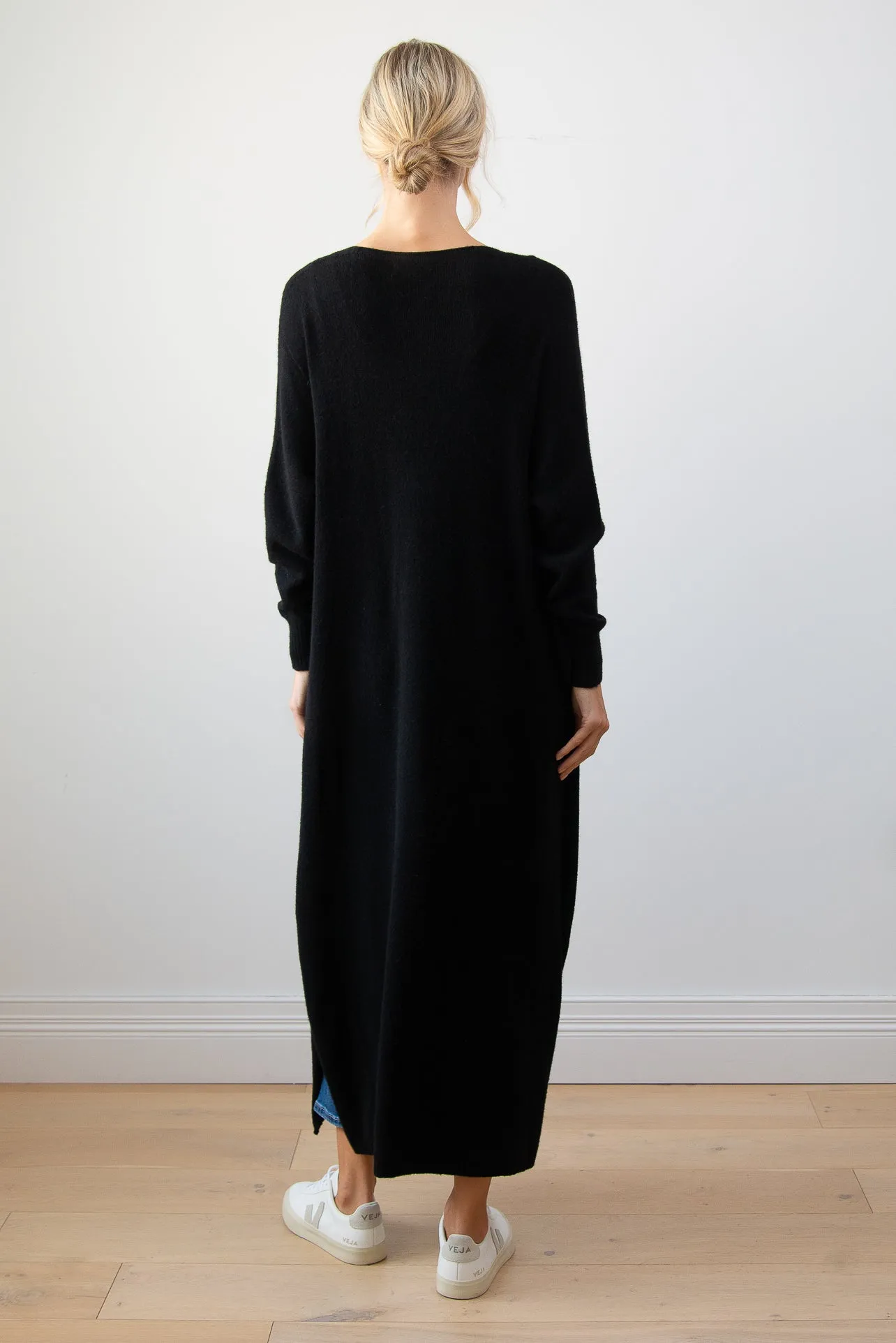 Longline Cardigan | Black