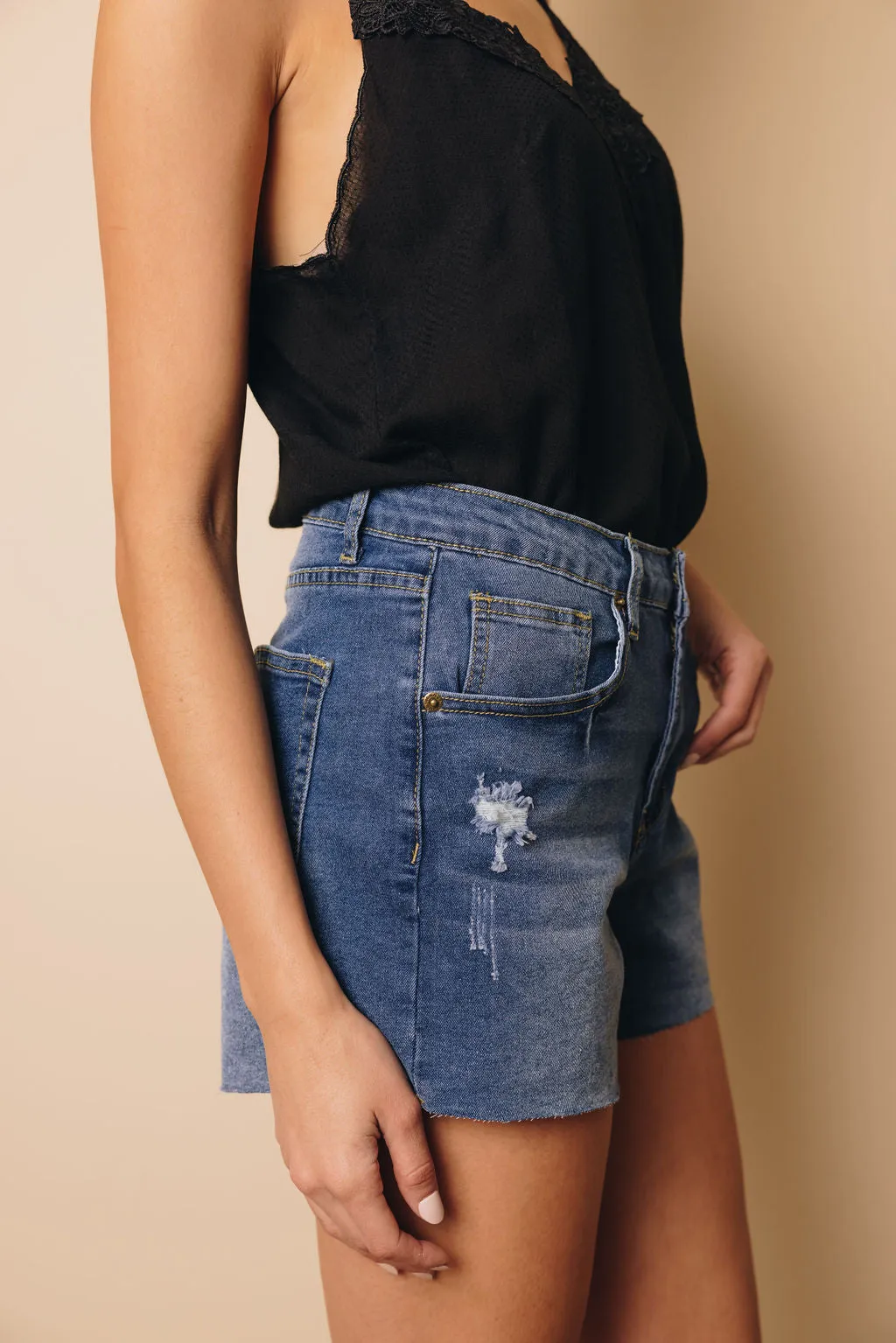 Make It Right Denim Shorts