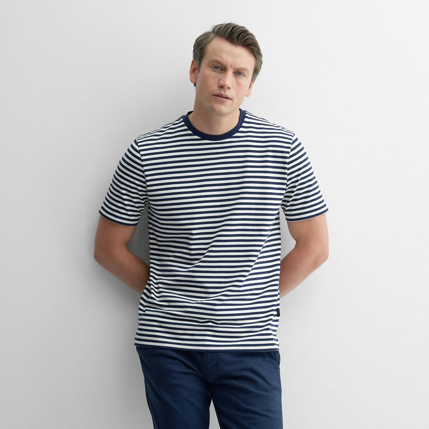 Markham Navy Stripe