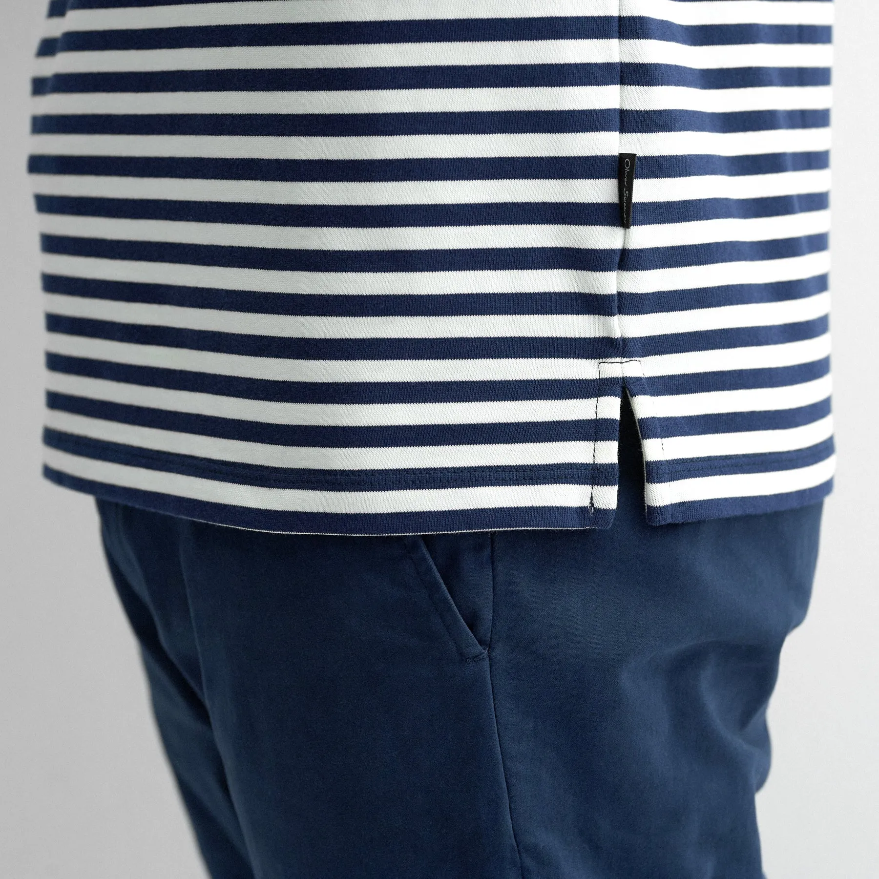 Markham Navy Stripe