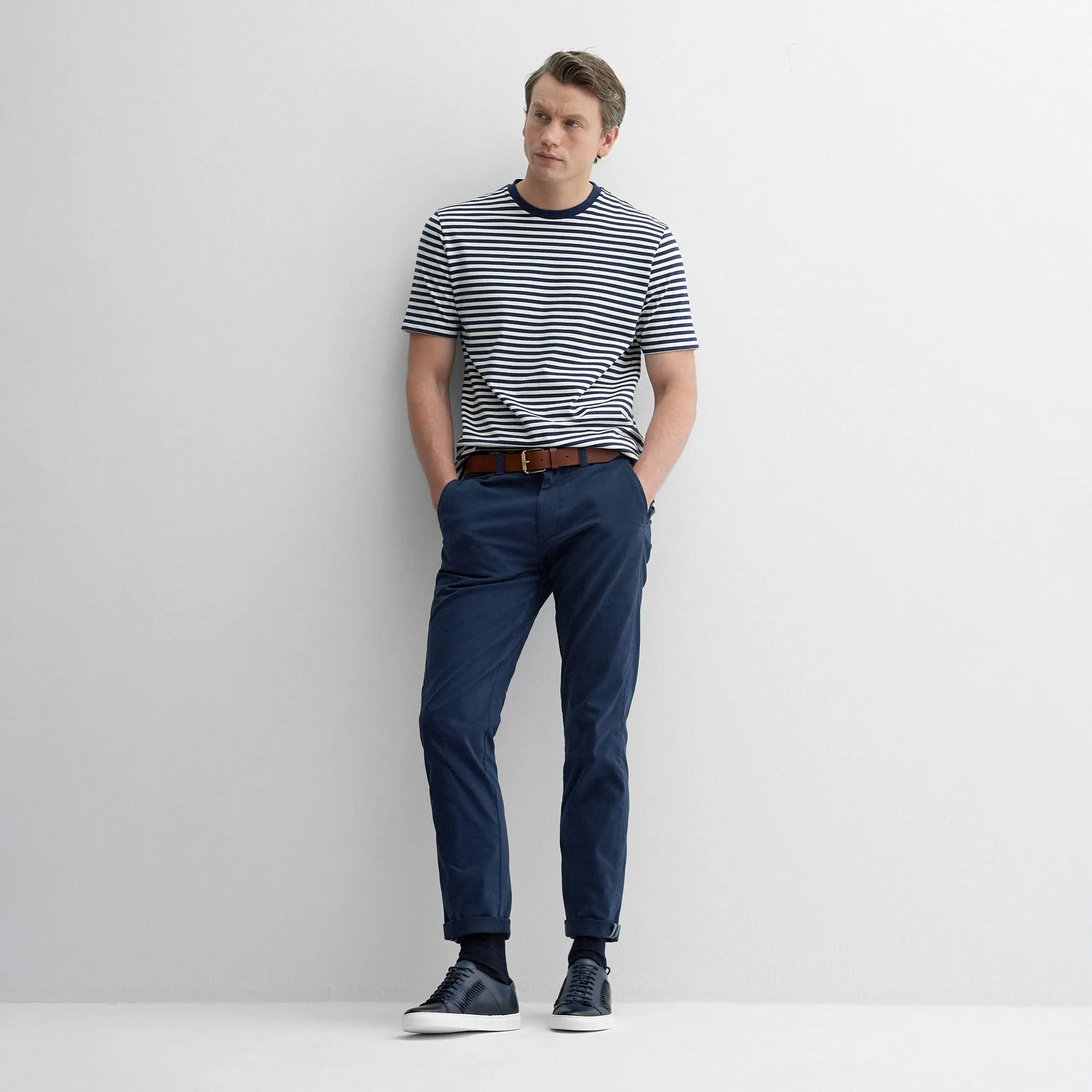 Markham Navy Stripe