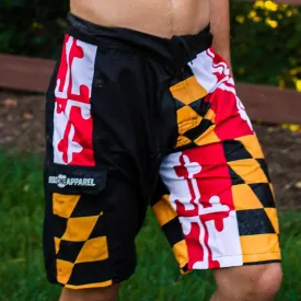 Maryland Flag (Black) / Board Shorts