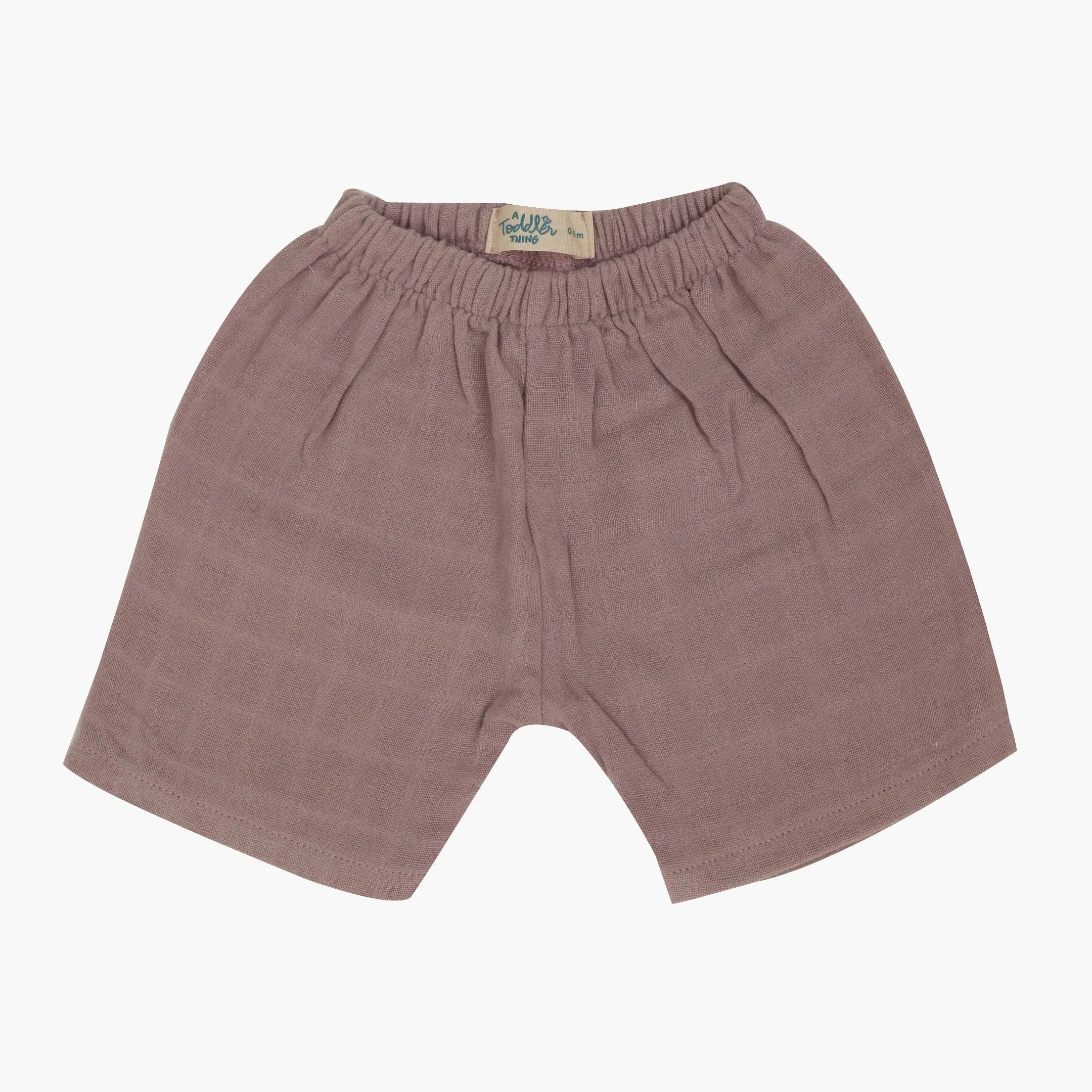 Mauve Bird - Plain Muslin Jabla and Shorts for Babies and Toddlers