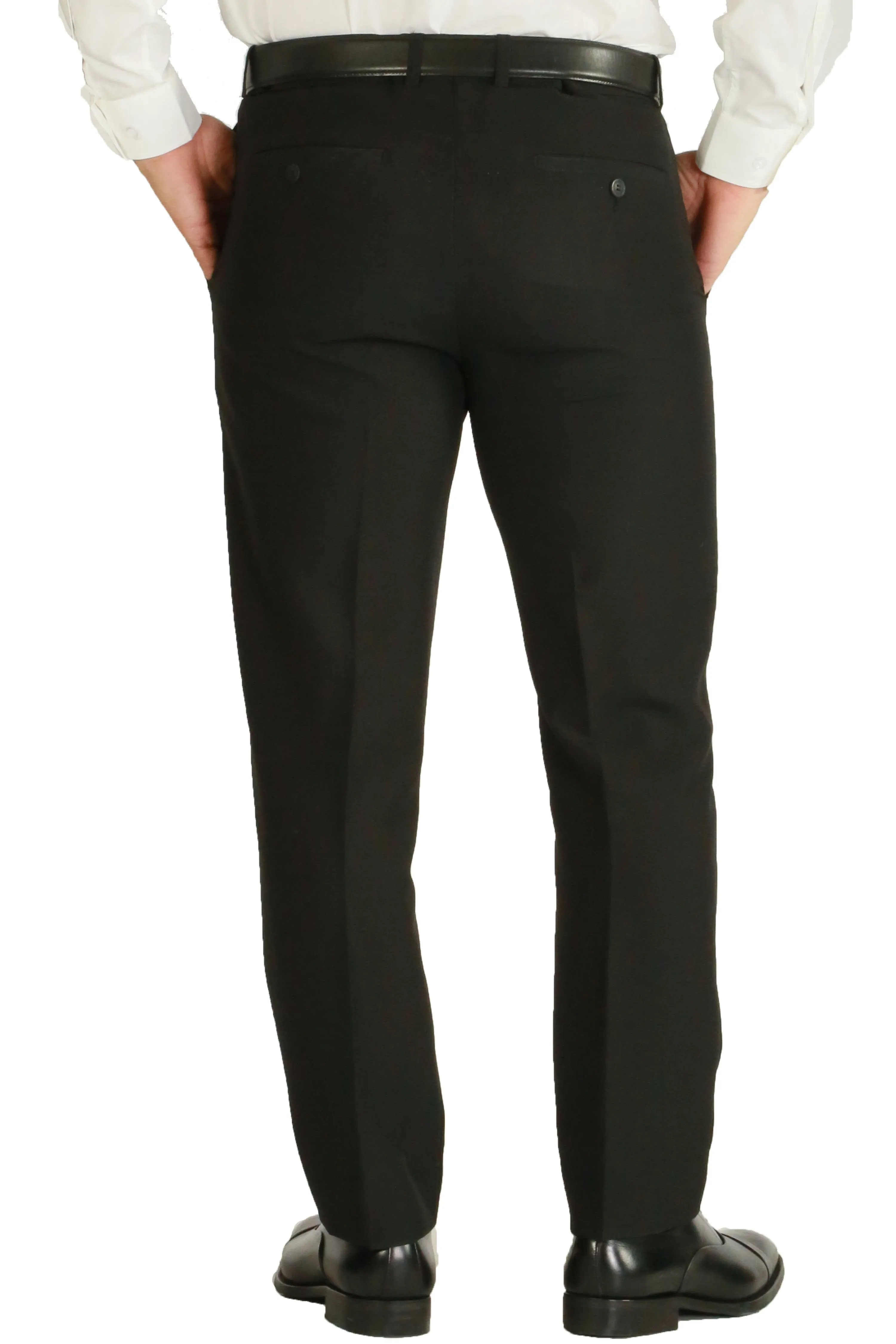 Paul Lorenzo 1969 Black Solid Slim Fit Suit (2-Piece Set)