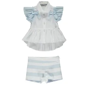 Piccola Speranza - Blouse Set - Blue