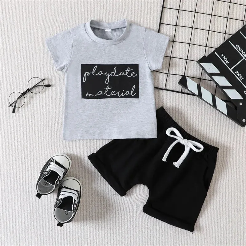 Playdate Material T-Shirt & Shorts Set