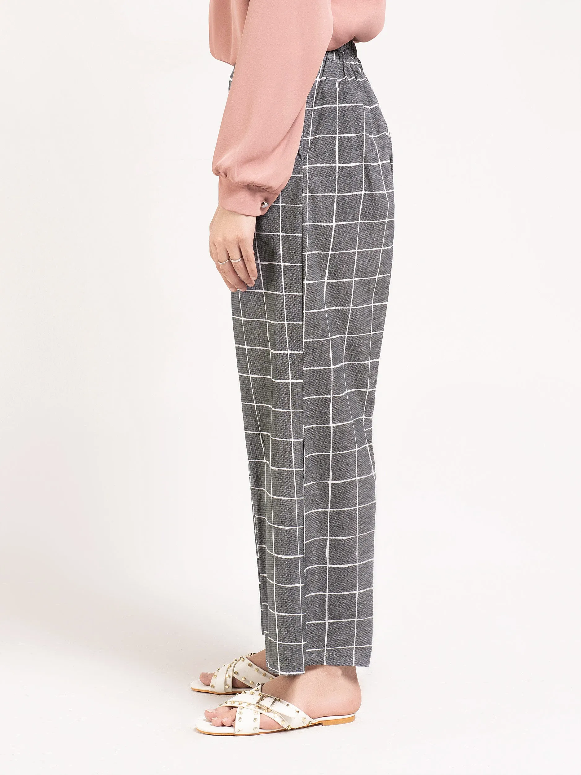 Printed Wide Leg Pants