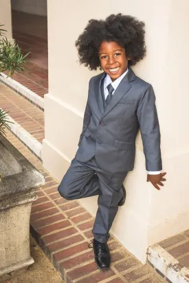 "007" Kids Charcoal Suit 5-Piece Set