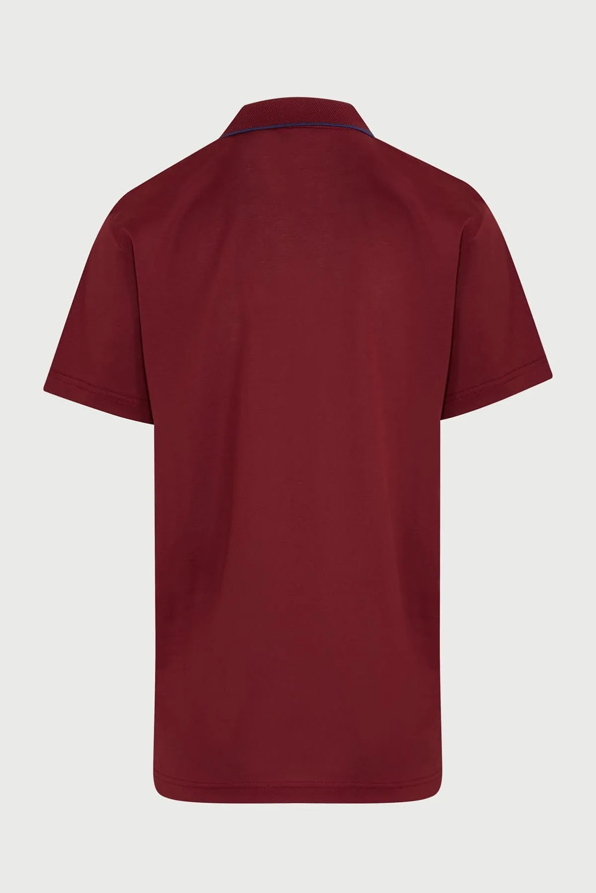 Regular Fit Burgundy 100% Cotton Polo T-Shirt