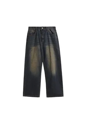 Rusty Blue Wide Leg Jeans